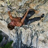 Sebastian na Ixeia 8b+ RP fot.O.Taistra